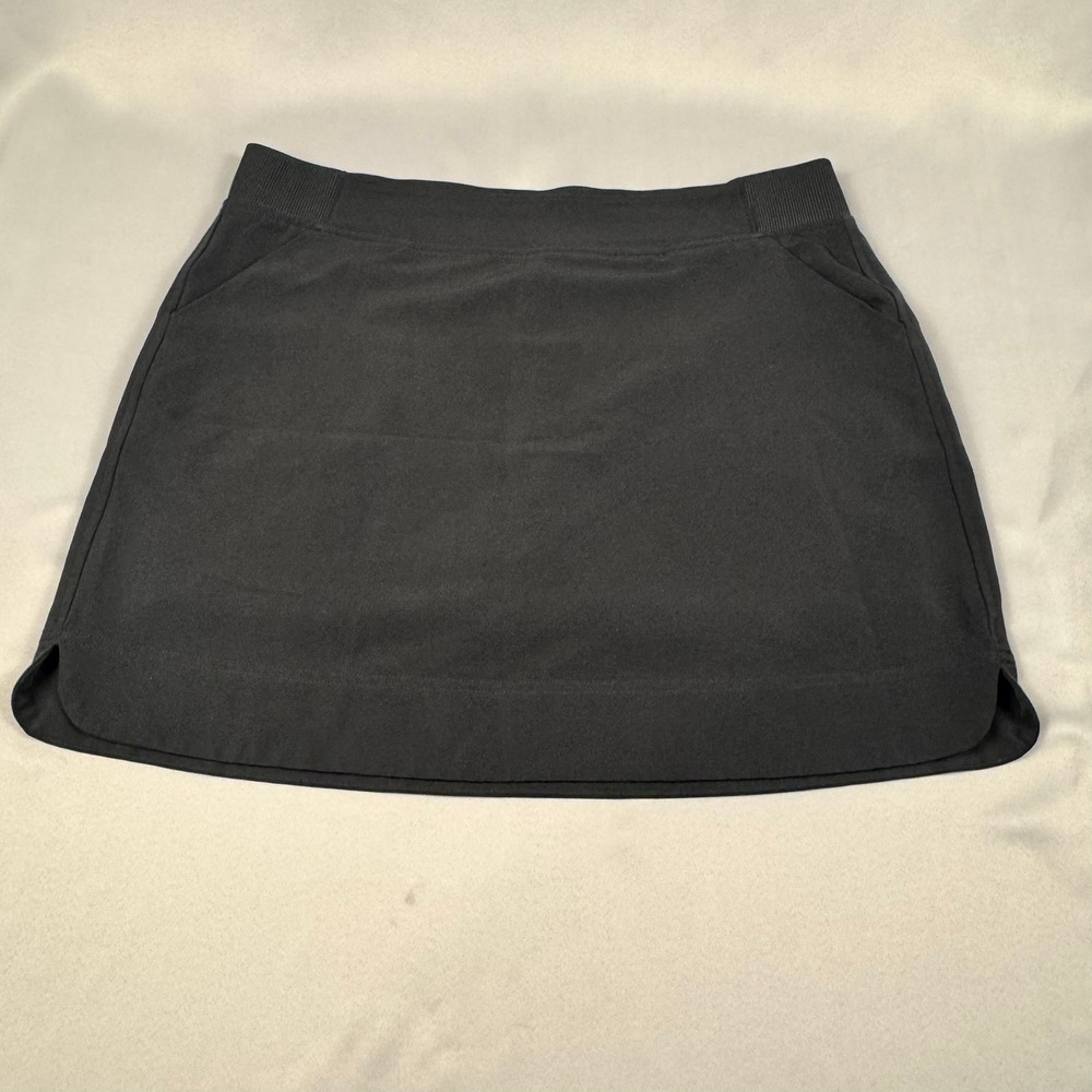 32 Degrees Cool Womens Black Active Skort Size L Pockets Built-in Shorts T218960